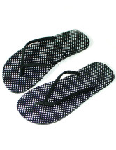 Casual Flat Polka Dot Cloth Womens Flip Flops