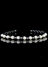Grace White Pearl Decoration Wedding Hairband