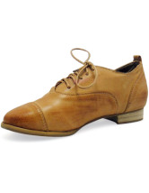 Casual Lace-Up plat amande Toe synthétique Womens Oxford chaussures