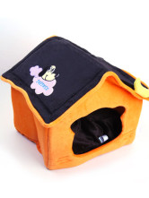 Cute Collapsible Soft Indoor Pet dog Bed House