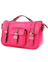 Мода Multi-Strap Zip ПУ женский портфель сумка