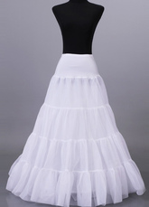 Classic White Tulle Floor Length Bridal Petticoat