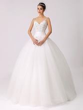 Schönes Brautkleid mit Schnürung im Princess Stil  Milanoo