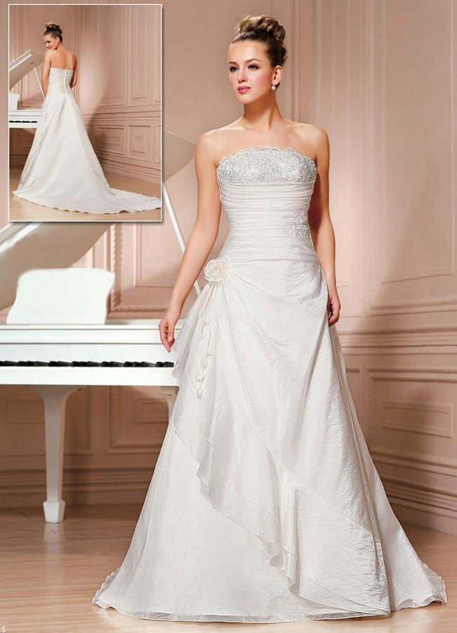 Aline wedding gown with