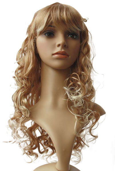 Women's 60cm Gold Medium Wave Wig