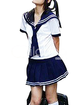 Uniforme scolaire, comprend des manches courtes blancs avec cravate ... Uniforme scolaire, comprend des manches courtes blancs avec cravate ...