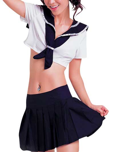 Uniforme scolaire, comprend le haut manches courtes avec jupe de ... Uniforme scolaire, comprend le haut manches courtes avec jupe de ...