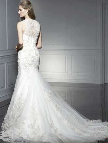 Sheath Fitted Sleeves Sweetheart Beading, Embroidery, Lace