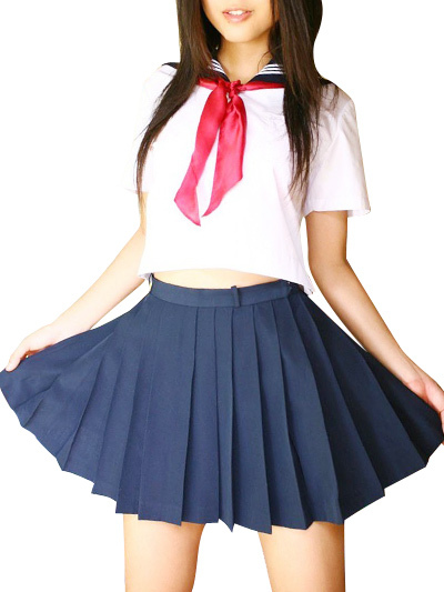 Uniforme scolaire, comprend blanc manches courtes haut et bleus ... Uniforme scolaire, comprend blanc manches courtes haut et bleus ...