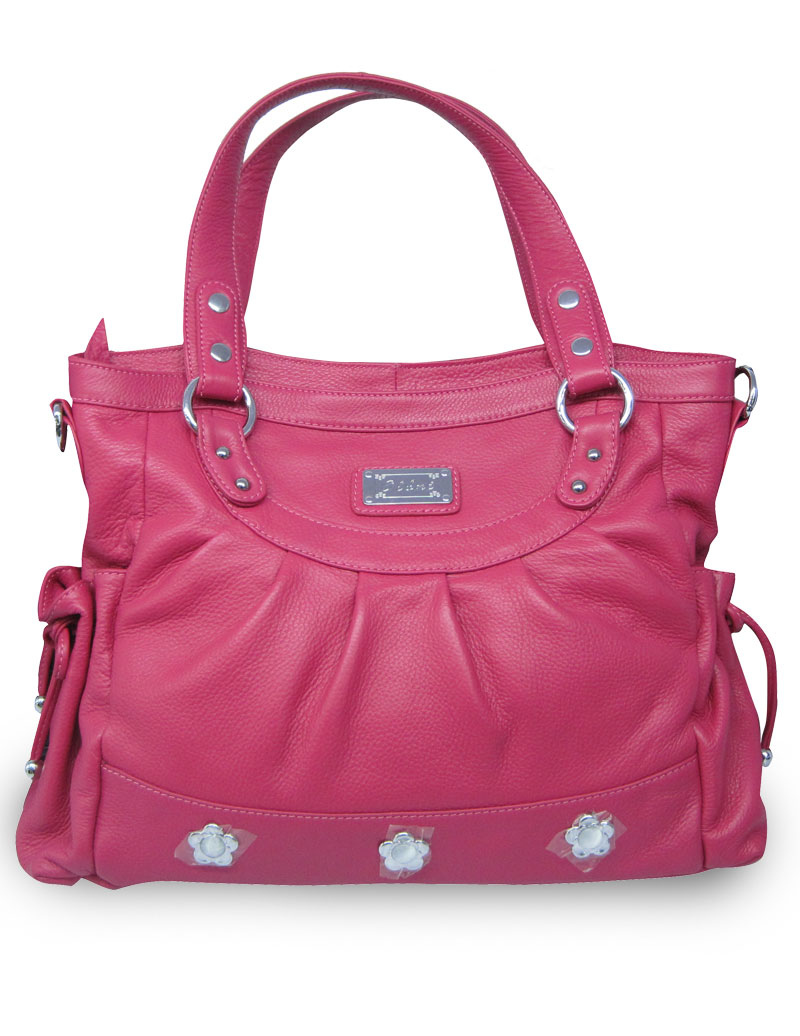 38*12*25cm Classic Cowhide Leather Satchel Handbag