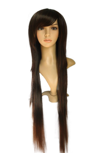 Women's Brown Long Straight 1m Fashion Wig