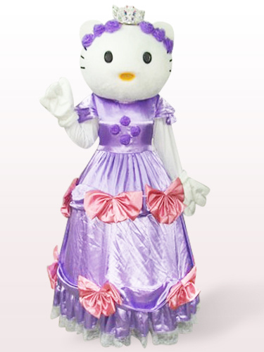 Female Hello Kitty in Wedding Dress Adult Mascot Funny Costume USD20099