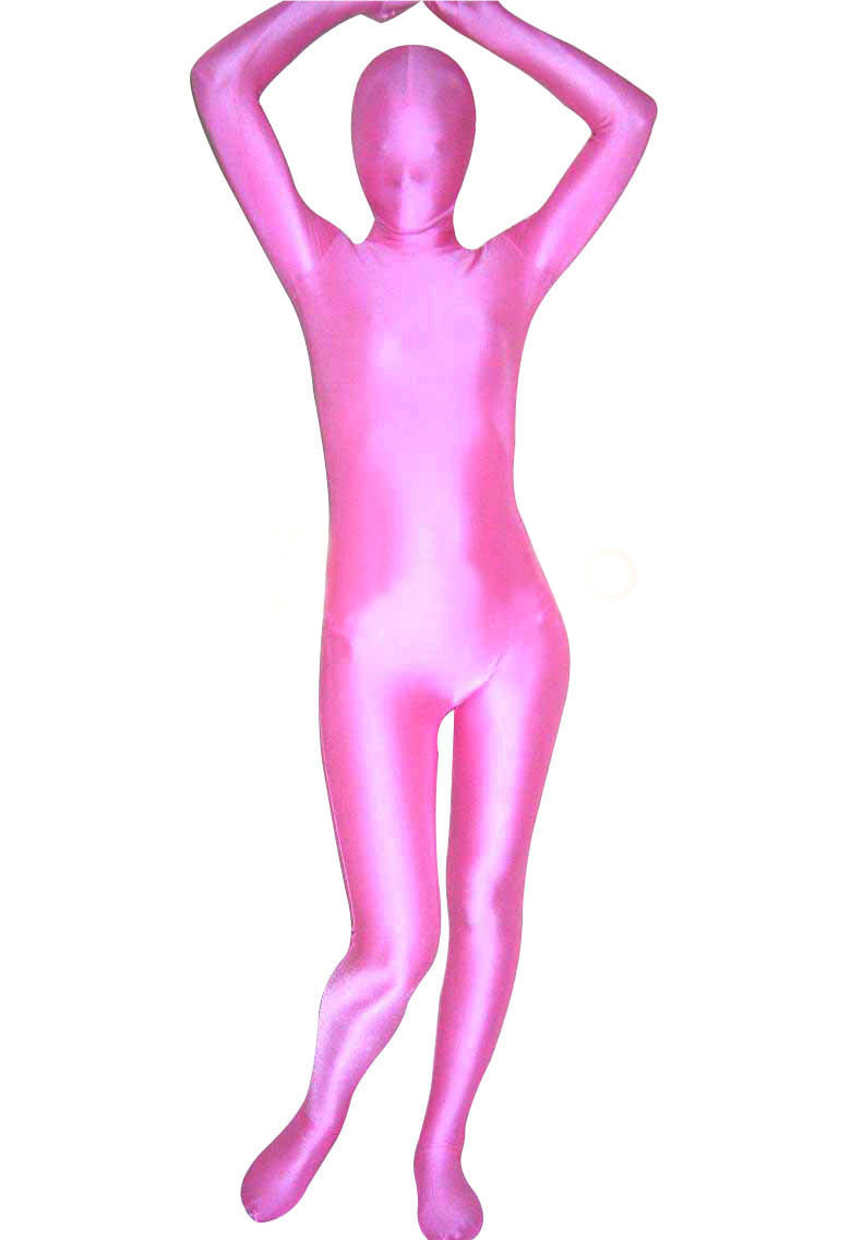 Pink Red Spandex Unisex Zentai Suit