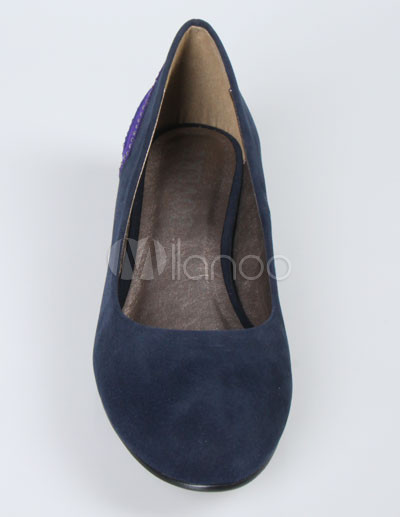 Royal Blue Wedge Shoes images 