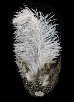 White Feather Wedding Bridal Hairpin