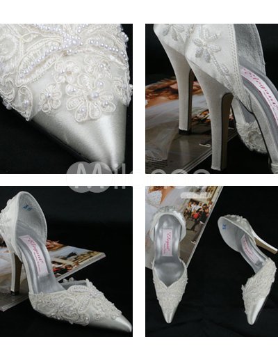 Ivory Lace Wedding Shoes on De Tac  N De Marfil Apliques De Encaje Zapatos De Plataforma