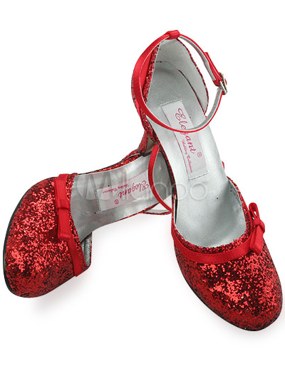 Ankle Strap Wedding Shoes on Shinny Belle Rouge 3 1 2 Sangle Talon Cheville Ruban Chaussures De