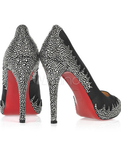 High Heeled Shoes on Fashion Black Gorgeous 4 7 10   High Heel Shoes   Milanoo Com