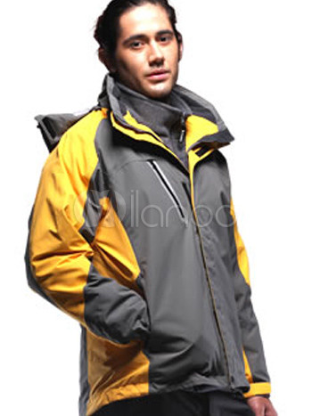 Cosy Yellow And Gray Durable Waterproof 100 Nylon PTFE Membrane Breathable