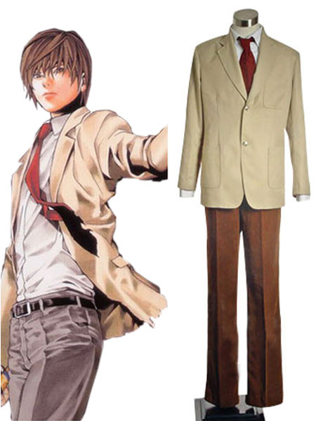 Death Note Light Yagami traje de Halloween cosplay