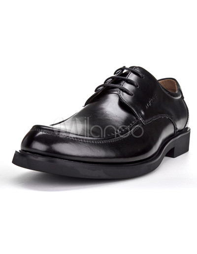  Comfortable Mens Dress Shoes on Aokang Black Comfortable Lace Tie Round Toe Cowhide Mens Dress Shoes