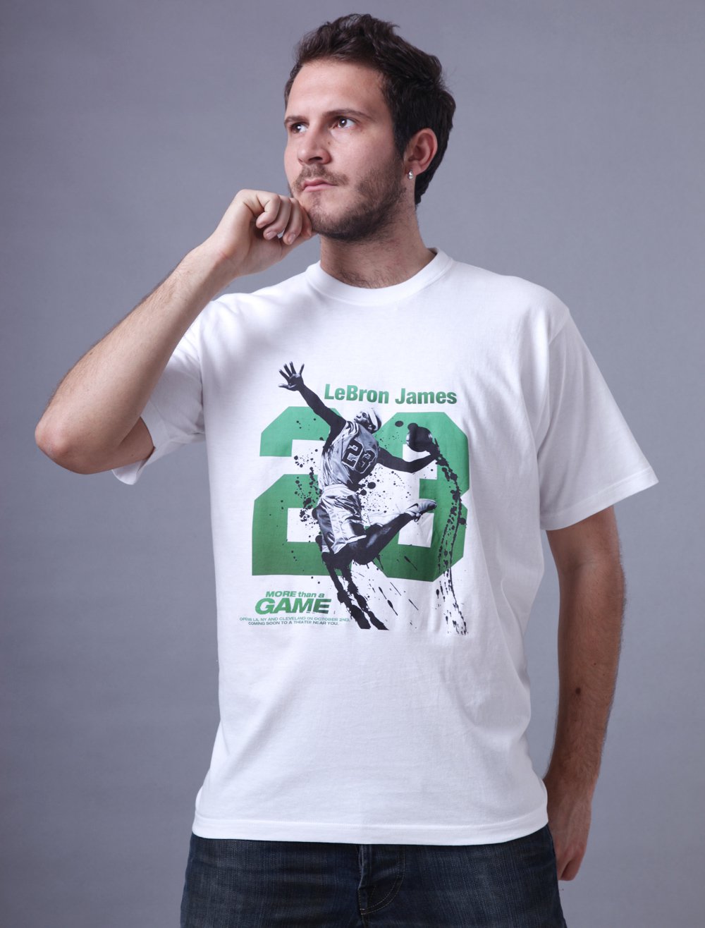 Quality White Round Neck Short Sleeves 100% Cotton Mens T-Shirt
