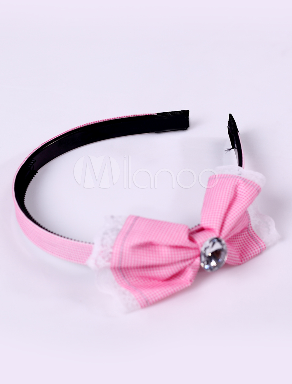 Cute Pink Plastic Bowknot Hair Band Girls Barbie Costumes