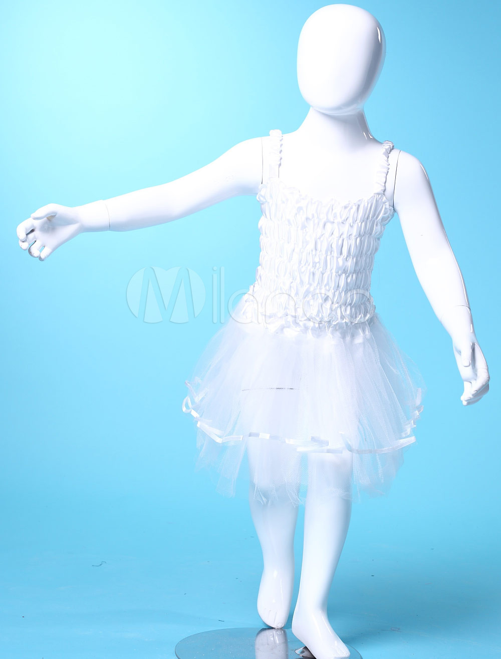 Cute White Gauze Wings Dance Skirts Girls Barbie Costumes