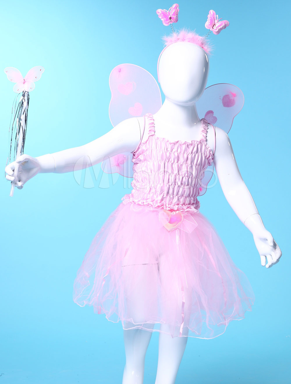 Pink Gauze Cute Wings Dance Skirts Girls Barbie Costumes
