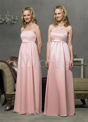 Sweet Pink Chiffon Floor Length Maternity Evening Dress