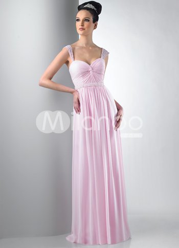 Pink Sweetheart Satin Floor Length Womens Bridesmaid Dress Pink Sweetheart Satin Floor Length Womens Bridesmaid Dress