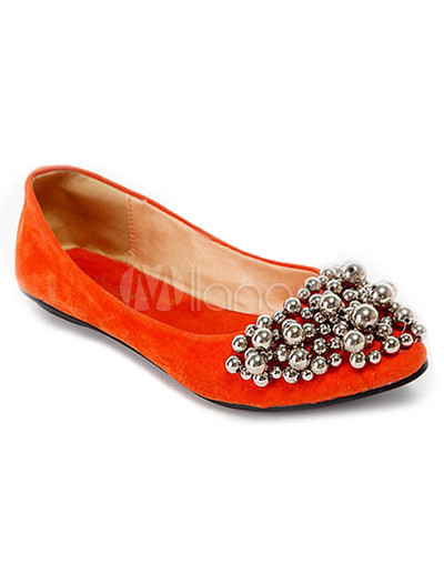 pretty flat shoes pretty orange pigskin womens flat shoes milanoo pretty flat shoes pretty orange pigskin womens flat shoes milanoo