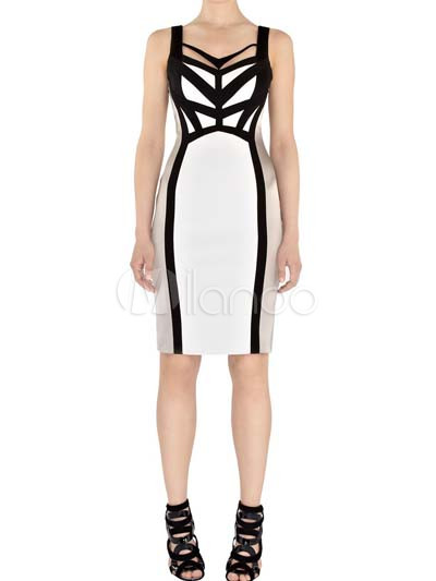 Fashion Feminine Black Polyester Fibre Cotton Womens Corset Dress