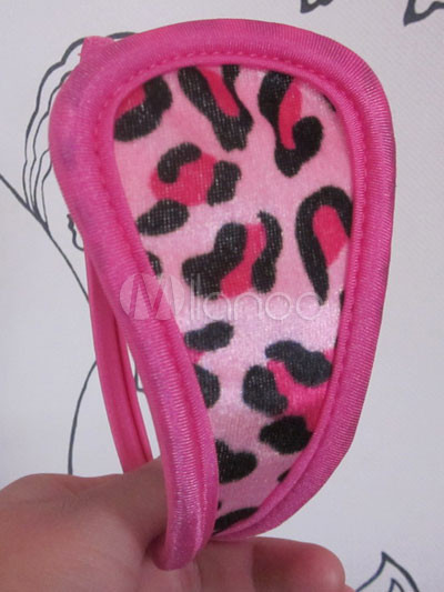 Pink And Black Unique Acrylic And Plastic Womens G-string