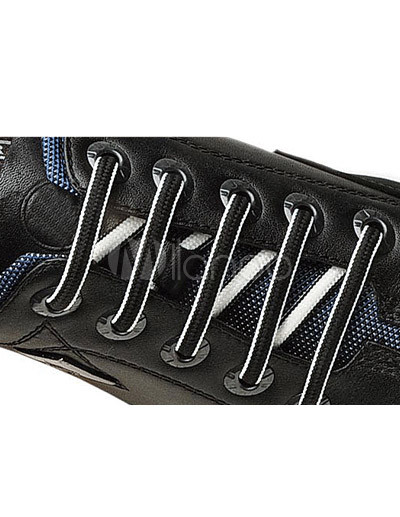 Casual Mens Fashion Shoes on Fashion Black Cowhide Mens Casual Shoes   Milanoo Com