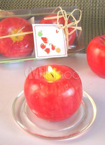 2 Piece 7*22cm Fantastic Red Ecologic Wax Craft Candles