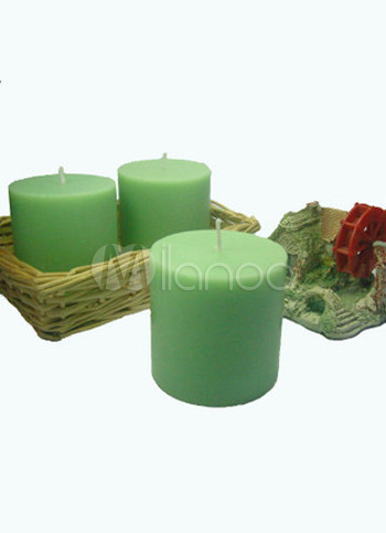 Light Green Fashion 7.5*7.5cm Ecologic Wax Smokeless Candle Light Green Fashion 7.5*7.5cm Ecologic Wax Smokeless Candle