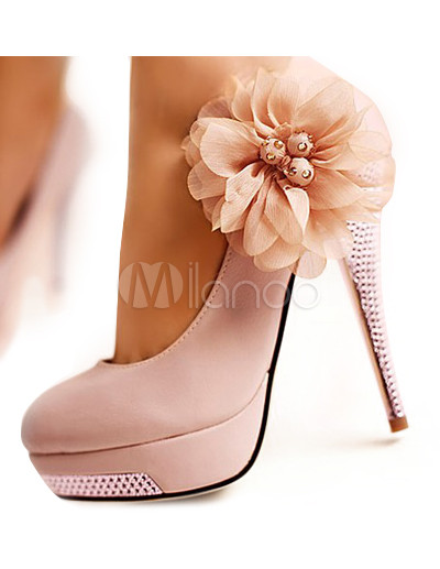Chaussure A Talon Avec Fleur Chaussure A Talon Avec Fleur