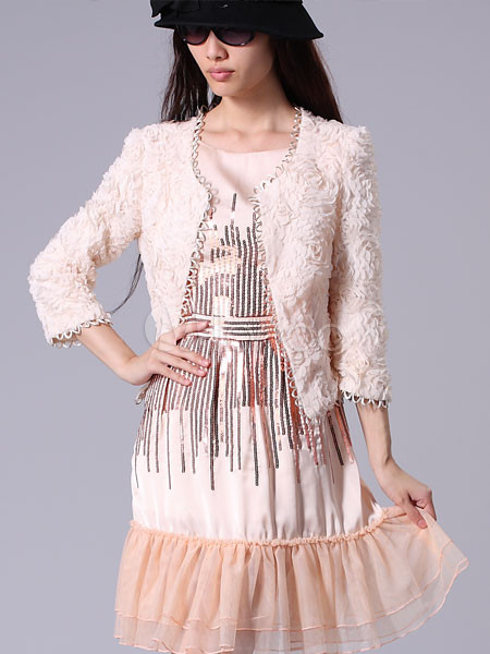 Pink Fabulous 70% Silk 30% Polyester Womens Jacket