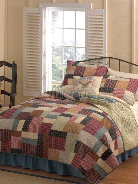 Gorgeous 100% Cotton 3-piece Quilt Bedding Set