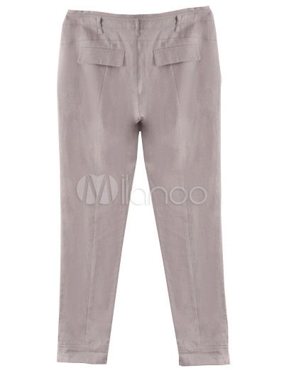 Linen Clothing Women on Fashion Light Beige Cotton Linen Women S Pants Milanoo Com