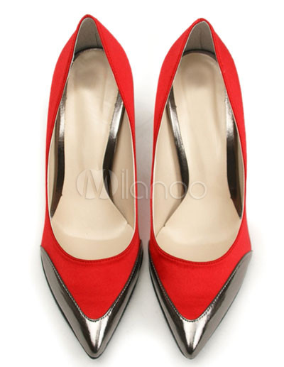 Cheap High Heel Shoes on Red 3 1 5 High Heel Fashion Shoes Milanoo Com