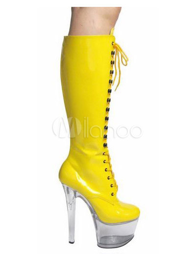 Yellow High Heels Shoes on Tacco Alto Gialle 6 7   10    Moda Scarpe Gorgeous   Milanoo Com