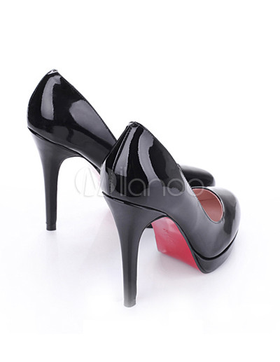 Girls Shoes Sizes on Patent Leather Platform High Heel Womens Fashion Shoes Milanoo Com