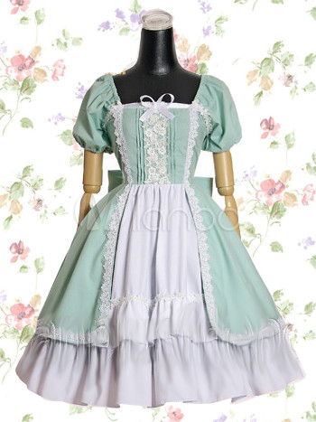 White Cotton Dress on Cat  Gorie    Lolita Specials   Robes Lolita Et Sweet Lolita Dresses