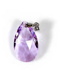 Belle Ange violette larmes collier de cristal de Swarovski argent 925 pour femmes