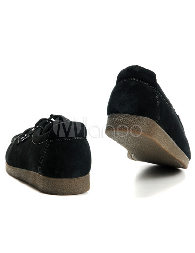 Black Shoes on Comfortale Black Breathable Quality Cowhide Athletic Boat Shoes For