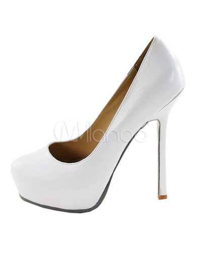 Womens Patent Leather Shoes on Elegant White Patent Leather Platform 5 1 2   Womens Fashion Shoes