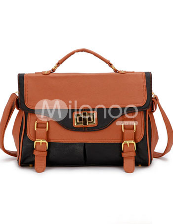 34*25*13cm Fashion Black PU Satchel Handbag