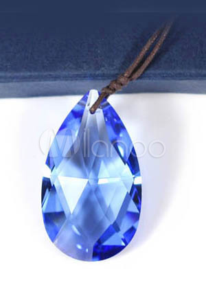 Fashion Me The Heart Of The Ocean Blue Swarovski Crystal Necklace Sterling Silver